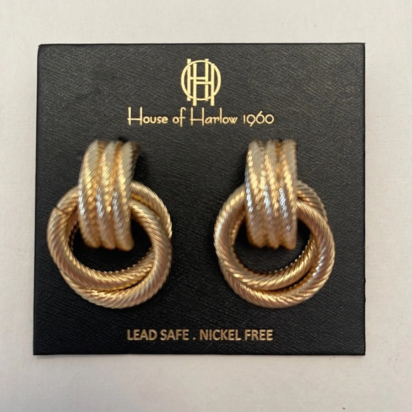 NWT House of Harlow Knot earrings - Picture 1 of 5